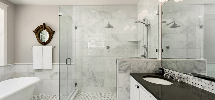 bathroom shower door installation in Bakersfield